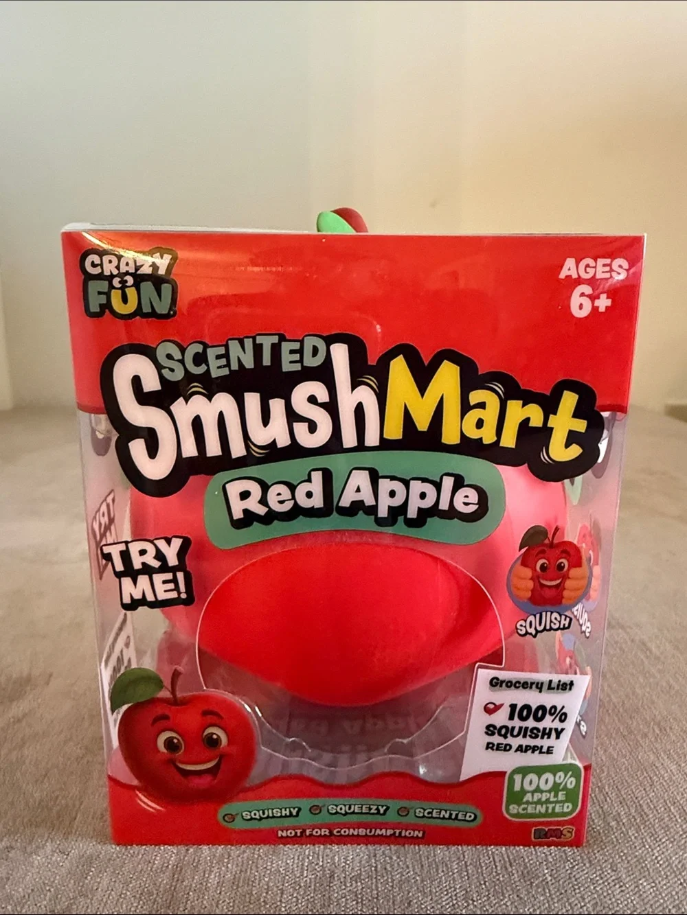 SmushMart Scented Red Apple & Kitty Squeeze Fidget Toys | New